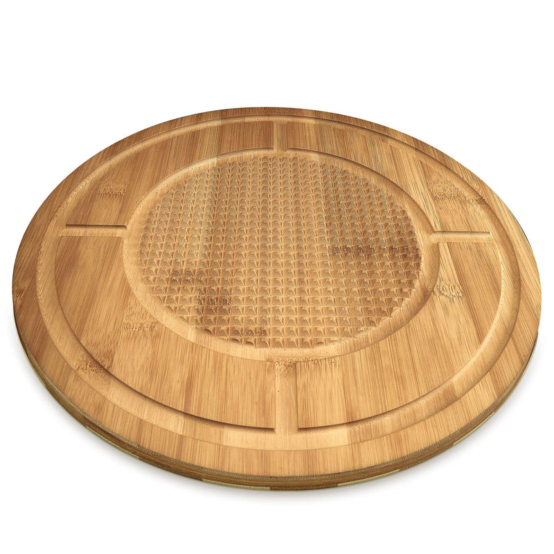 Bamboo butcher block cutting and chopping board with juicing groove for meat