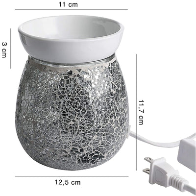 125 x 145 cm Mosaic Glass Fragrance Warmer Electric Wax Warmer Decorative Lamp