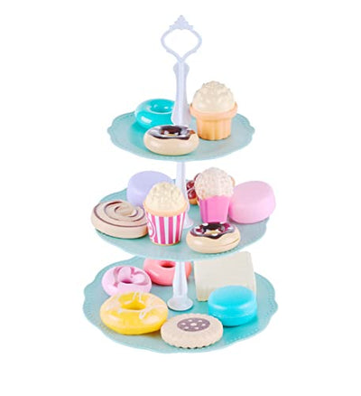 42-piece tea service set for young girls tin tea set children