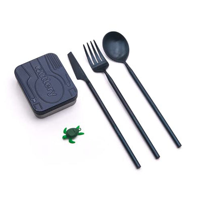 Travel cutlery from camping cutlery set for 1 person with case