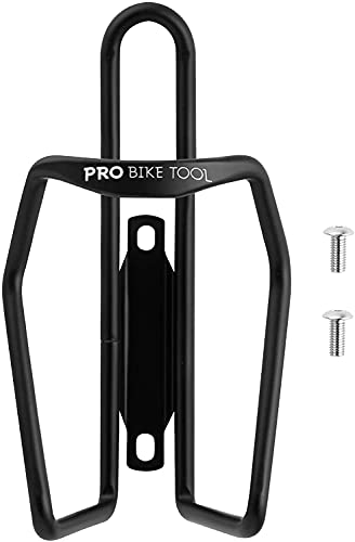 Bicycle water bottle holder, modern tube design, matt black, more stable