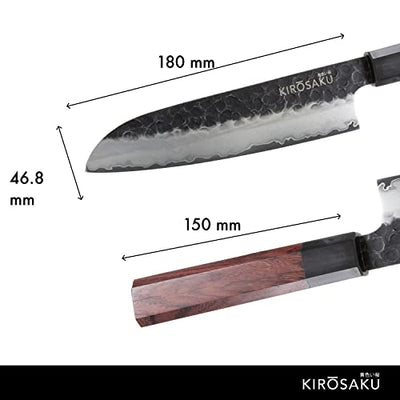 KIROSAKU SANTOKU CARBON STEEL KNIFE (330MM LENGTH)