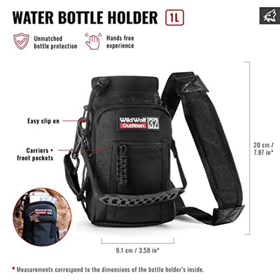 Bag for water bottle from Molle bottle holder backpack