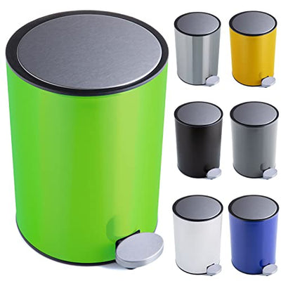 Cosmetic bin stainless steel 3l bathroom trash can with soft close system