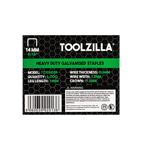 Staples for staple gun robust galvanized 6 mm 5000 pieces