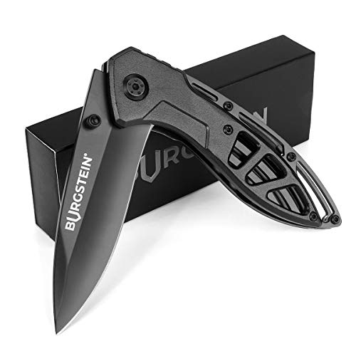 BURGSTEIN ® 3-IN-1 OUTDOOR KNIFE - SHARP POCKET KNIFE WITH STAINLESS STEEL BLADE