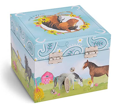 Musical Jewelry Box With Glittering Spinning Unicorn