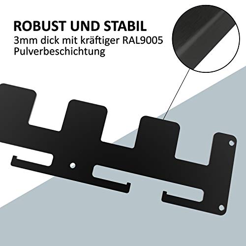 MEISTERGUT ® PREMIUM WALL MOUNT FOR EINHELL BATTERIES MADE OF SOLID STEEL [MADE IN GERMANY]