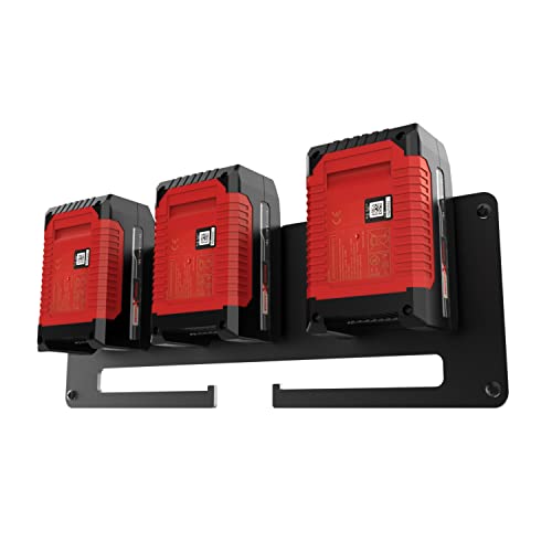 MEISTERGUT ® PREMIUM WALL MOUNT FOR EINHELL BATTERIES MADE OF SOLID STEEL [MADE IN GERMANY]