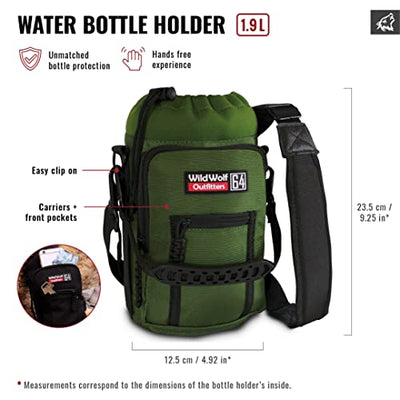 Bag for water bottle from Molle bottle holder backpack