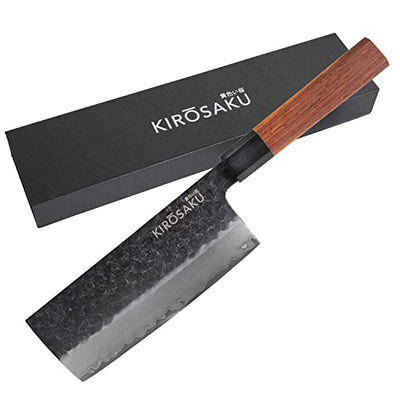 KIROSAKU DAMASK KNIFE NAKIRI KNIVES - JAPANESE 32 CM LENGTH KNIFE SET- PREMIUM JAPAN KNIFE