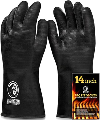 Grill gloves heat-resistant (up to 500 C), fireproof, waterproof