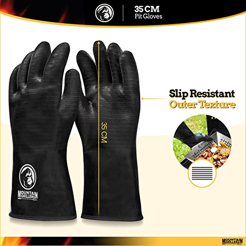 Grill gloves heat-resistant (up to 500 C), fireproof, waterproof