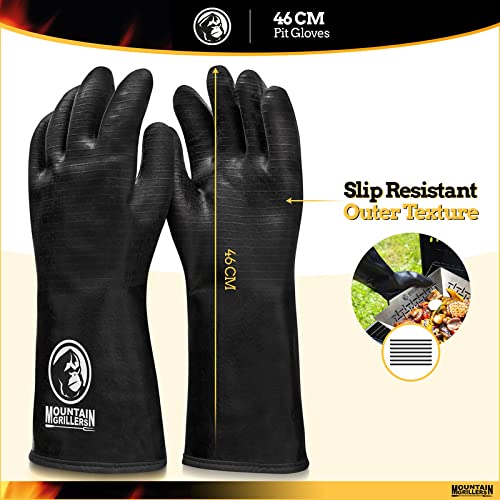 Grill gloves heat-resistant (up to 500 C), fireproof, waterproof