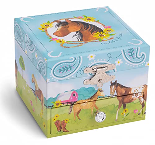 Musical Jewelry Box With Glittering Spinning Unicorn