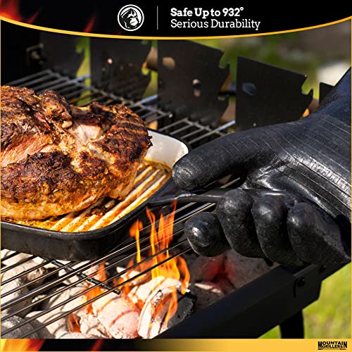 Grill gloves heat-resistant (up to 500 C), fireproof, waterproof