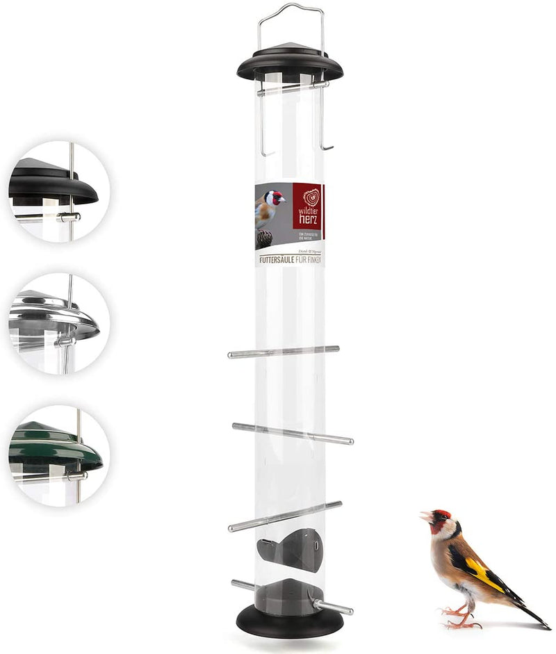 I 52cm feeding column Niger seeds for goldfinch siskin made of stainless steel