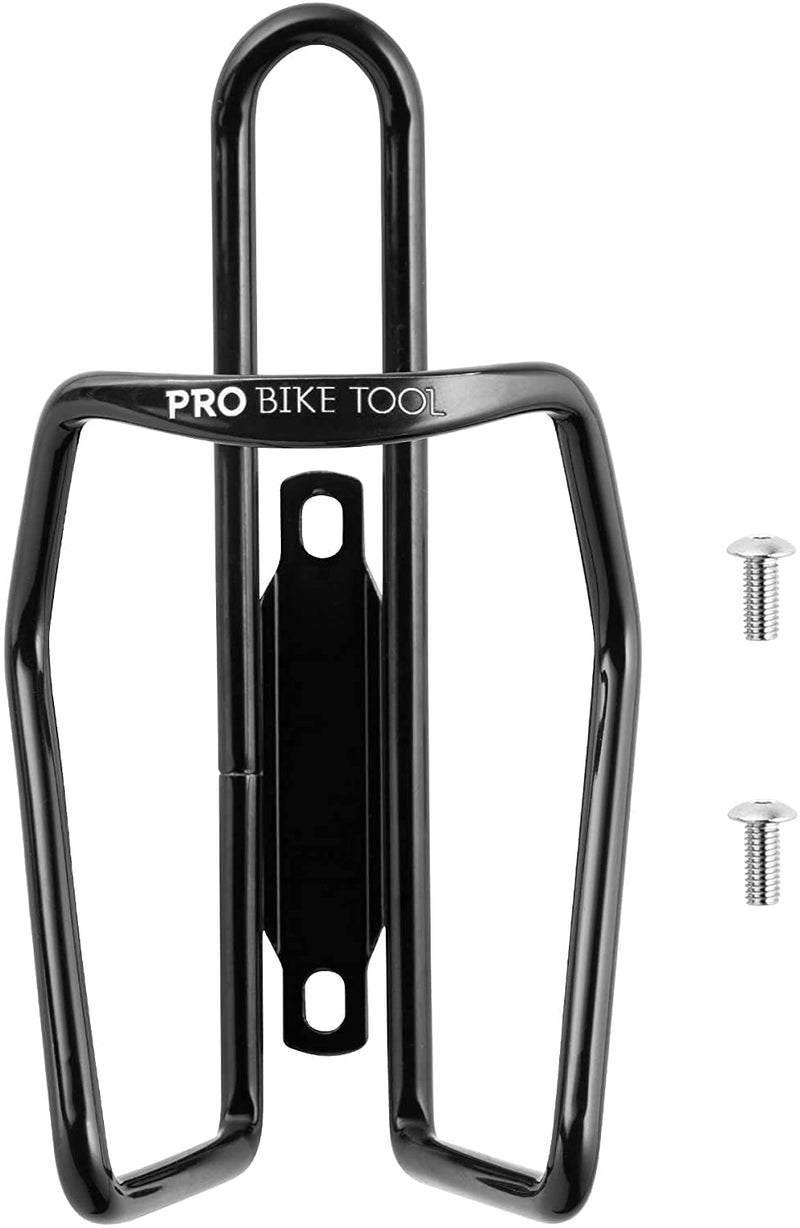 Bicycle water bottle holder, modern tube design, matt black, more stable