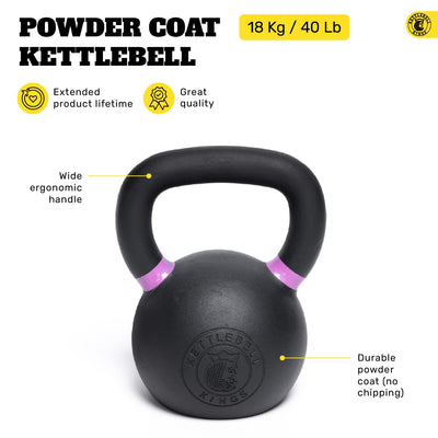 Kettlebell weights made of cast iron powder coating for optimal performance