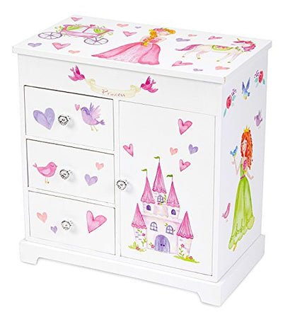 JEWELKEEPER - UNICORN MUSIC BOX JEWELRY BOX WITH 3 EXTENDABLE COMPARTMENTS