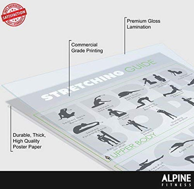 Exercise Fitness Posters Laminated Gym Planner Charts For Good