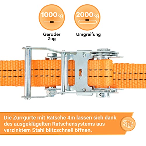 Lashing strap extremely robust polymer lashing strap according to EN 121952 6m long