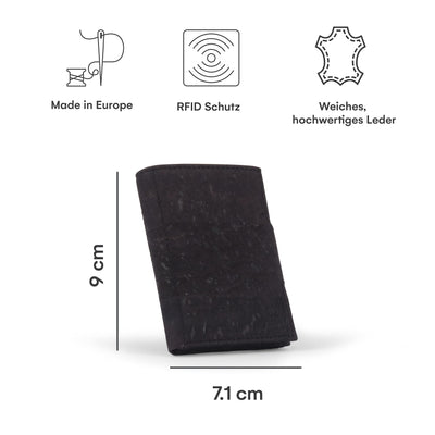 Slim Wallet Nextgen Leather I Small Wallet with Coin Compartment I Wallet with RFID