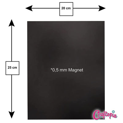 CRAFTOPIA MAGNETIC FILM SELF-ADHESIVE STRONG | 10X15CM 10 PACK | ADHESIVE MAGNETS! - FLEXIBLE PEEL AND STICK