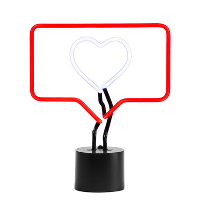 Amped Co Fave The Like Sign Neon Table Lamp Red/White 33 X 28