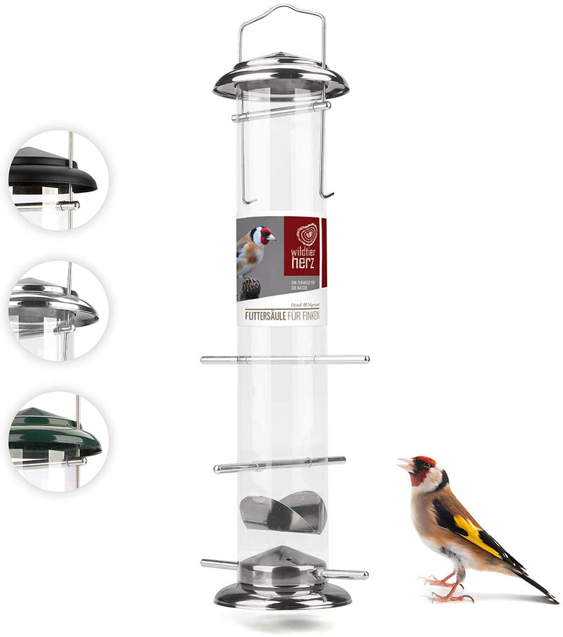 I 52cm feeding column Niger seeds for goldfinch siskin made of stainless steel