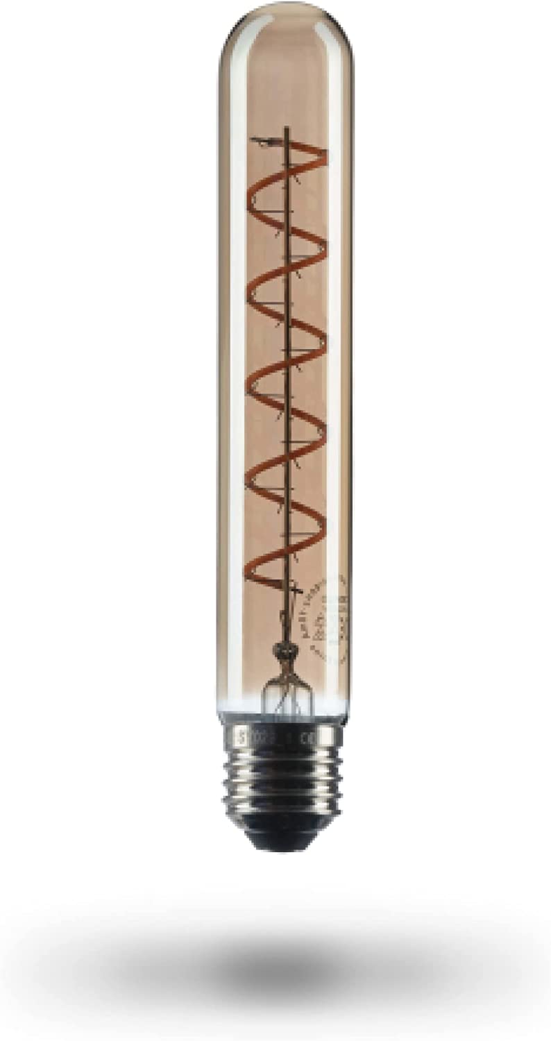 3 x Edison flute tube light bulb E27 socket dimmable 4w warm white 230v El07