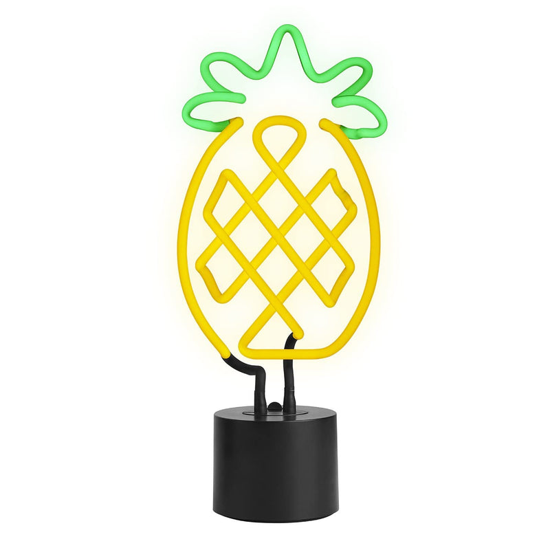 Amped Co Pineapple Neon Table Lamp Neon Yellow And Green Large 152 X 432 Cm 12