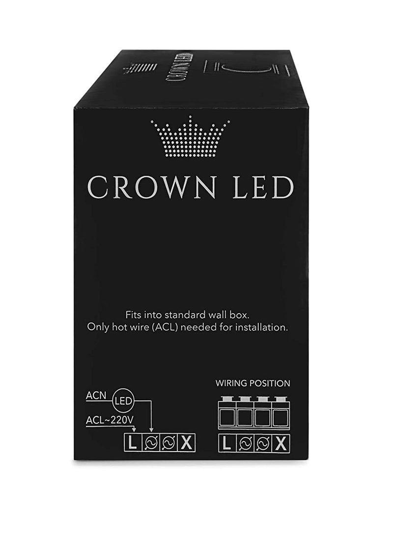 CROWN LED HIGH QUALITY DIMMER WITH KNOB 230V + SCREWS FOR FIXING