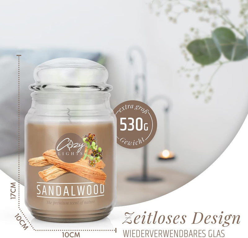 Cozy Lights Large scented candle 625ml Burn time up to 140 hours