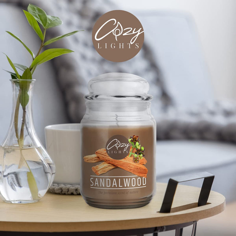 Cozy Lights Large scented candle 625ml Burn time up to 140 hours