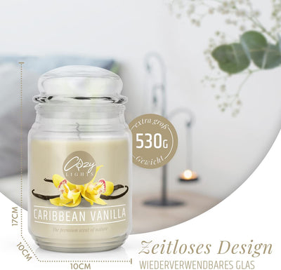 Cozy Lights Large scented candle 625ml Burn time up to 140 hours