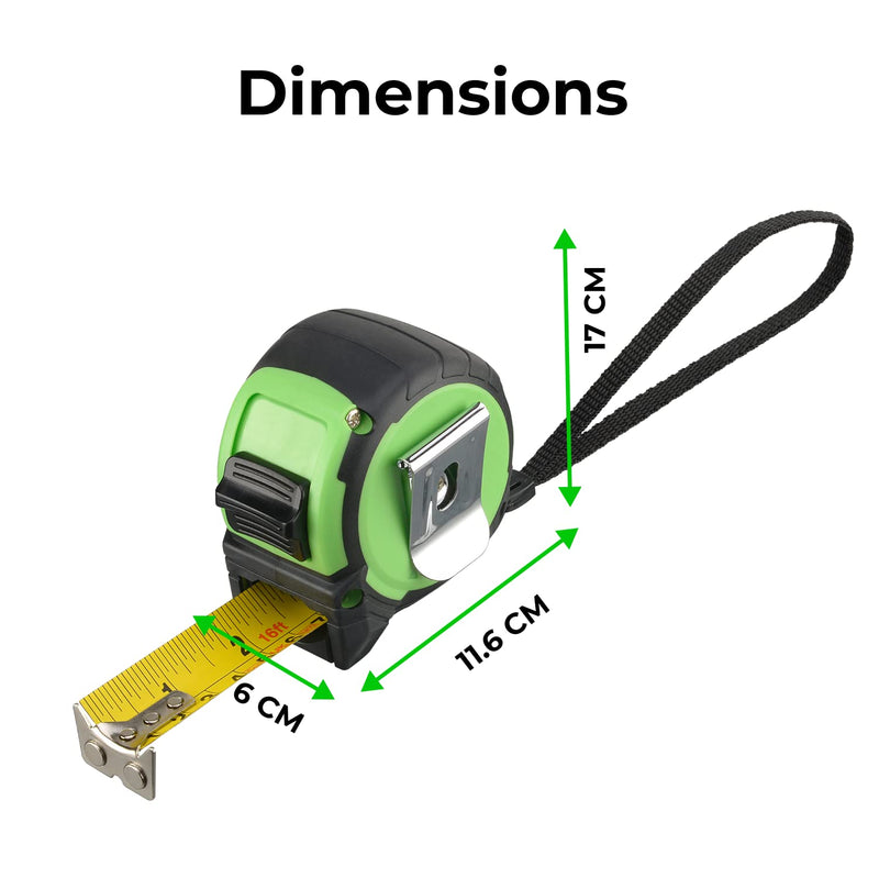 16ft (5m) Tape Measure Retractable Tape Measure for DIY Enthusiasts