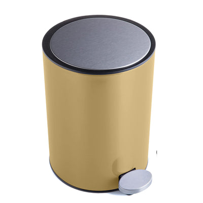 Cosmetic bin stainless steel 3l bathroom waste bin with soft close system