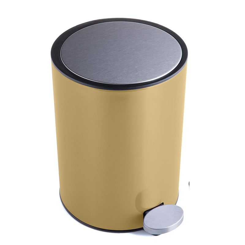 Cosmetic bin stainless steel 3l bathroom trash can with soft close system