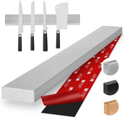 Professional kitchen magnetic strip without drilling for knives 40cm made of high quality