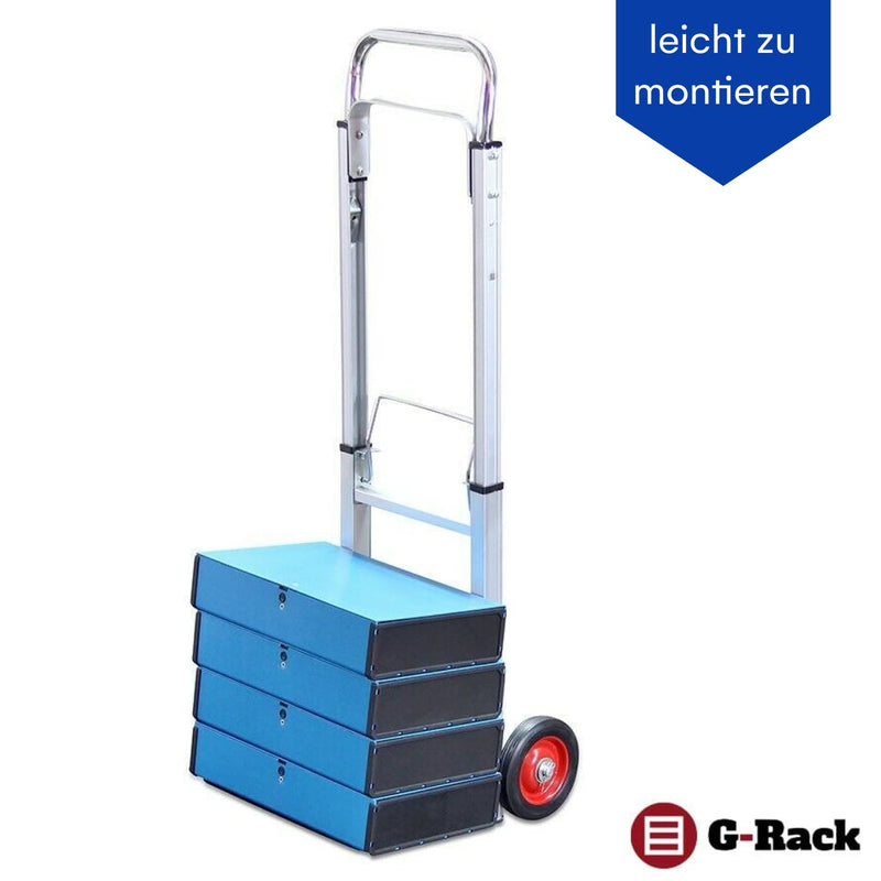 Foldable aluminum sack truck. Foldable transport truck for high loads