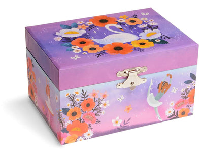 Music box jewelry box for girls with rotating unicorn rainbow