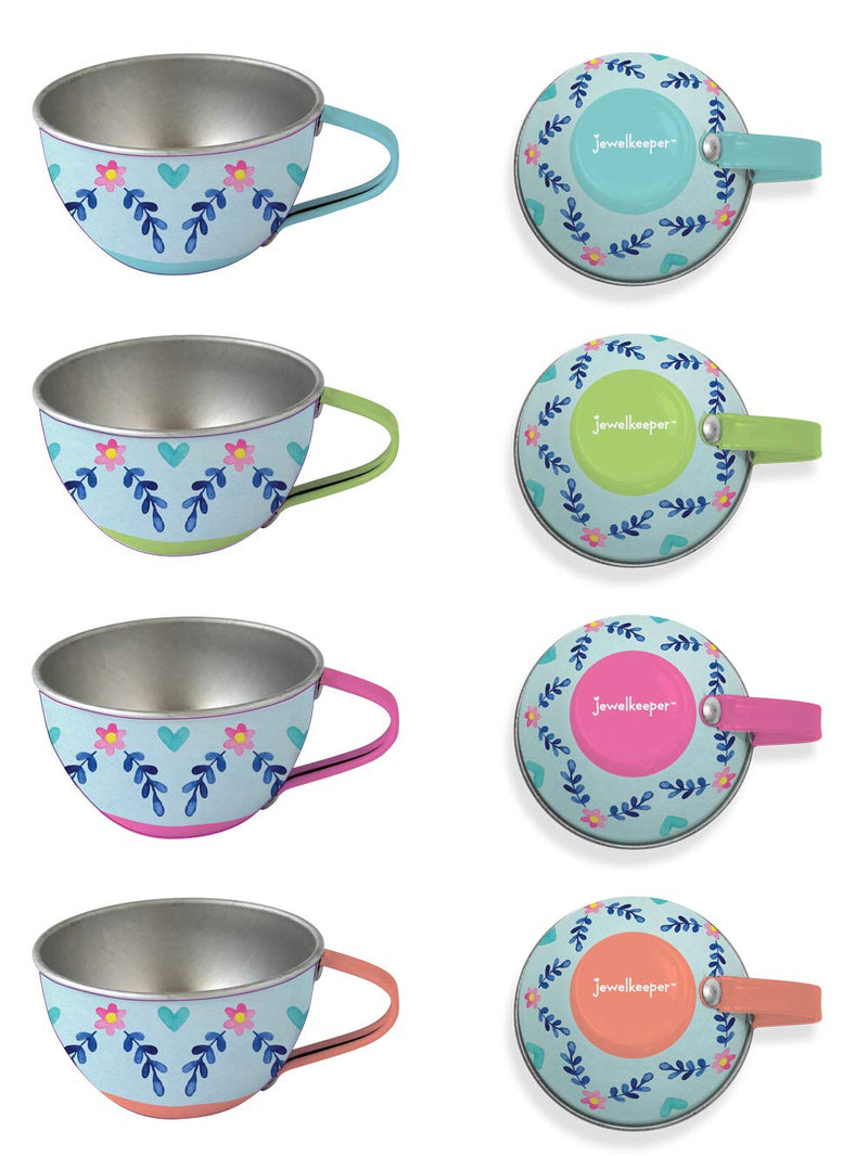 42-piece tea service set for young girls tin tea set children