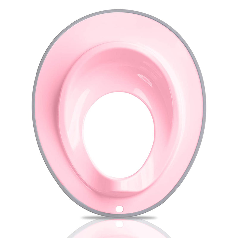 DR. WELLTHY TOILET SEAT FOR TODDLER (PINK WITH GRAY EDGE)