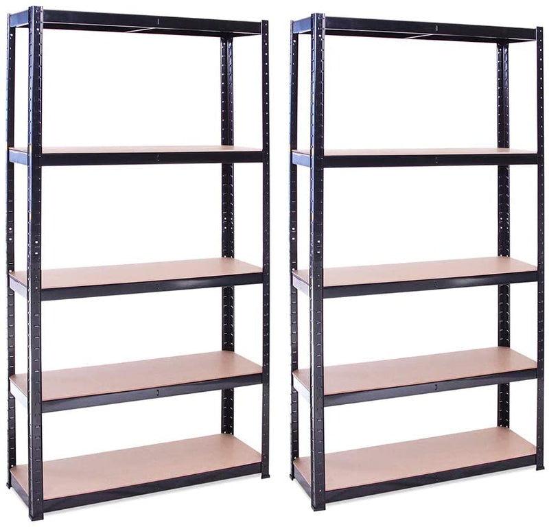 Garage Shelving 180cm X 90cm X 30cmheavy Duty Shelves For Storage 2 Black