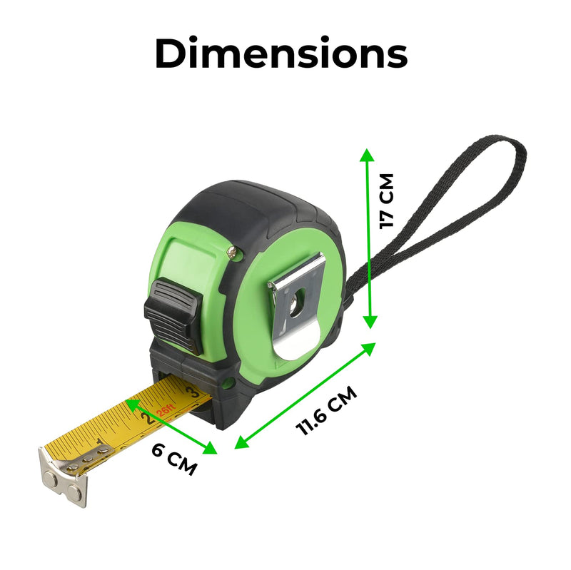 26ft (8m) Tape Measure Retractable Tape Measure for DIY Enthusiasts