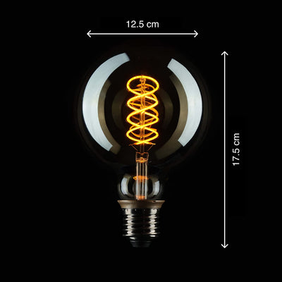 6 x Edison light bulb E27 socket dimmable 4w 2200k warm white 230v El20