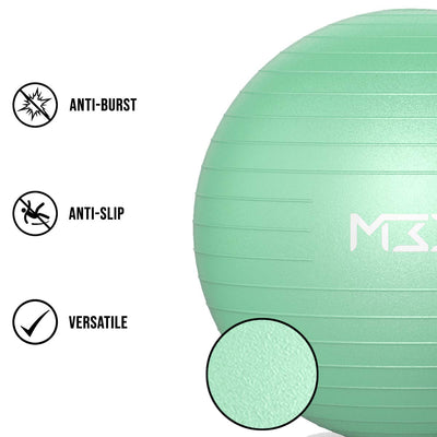 Exercise Ball 55 to 85 Cm Extra Thick Antiburst Yoga Ball with Air Pump