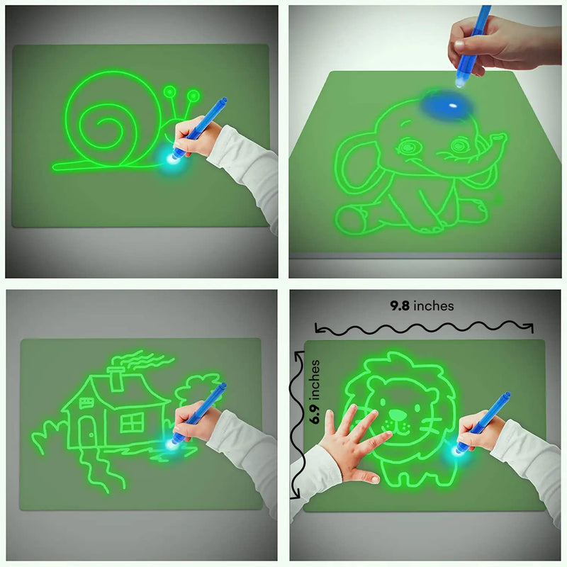 Funny Drawing Board Glows In The Dark With Light For Kids Coloring Board