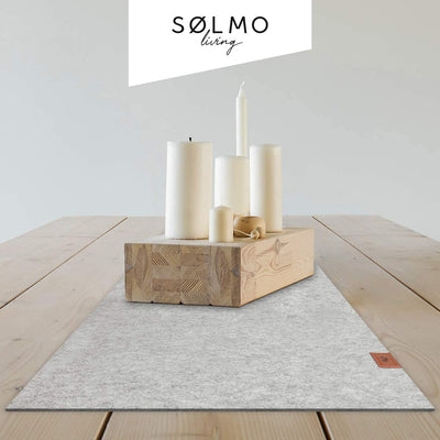 Sölmo I table runner made of felt I 150x40cm table runner I Scandinavian design